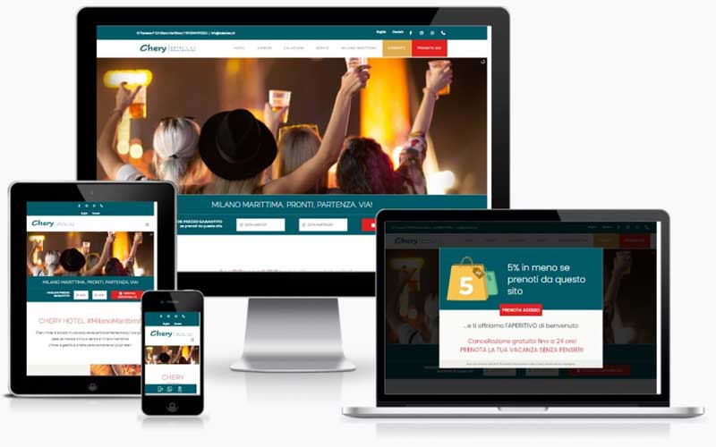 Hotel Chery sito responsive