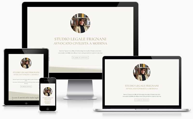 Sito web per Studio Legale Frignani